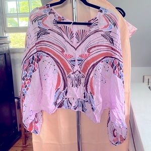 Free People print blouse. Size S
